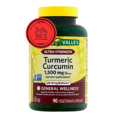 STS Home Spring Valley turmeric bottle front view for daily wellness support.