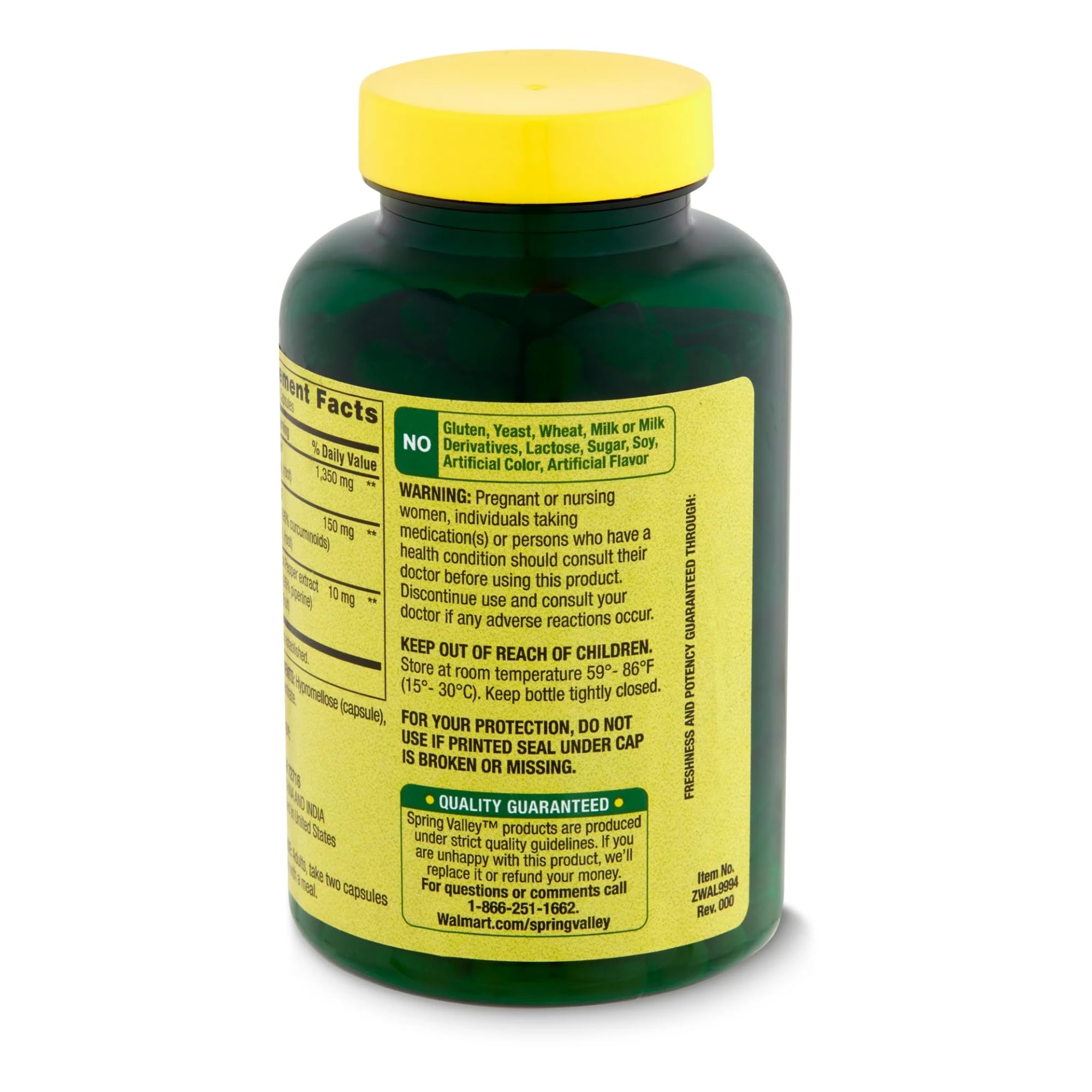 STS Home Spring Valley turmeric box and bottle shown together for daily use.