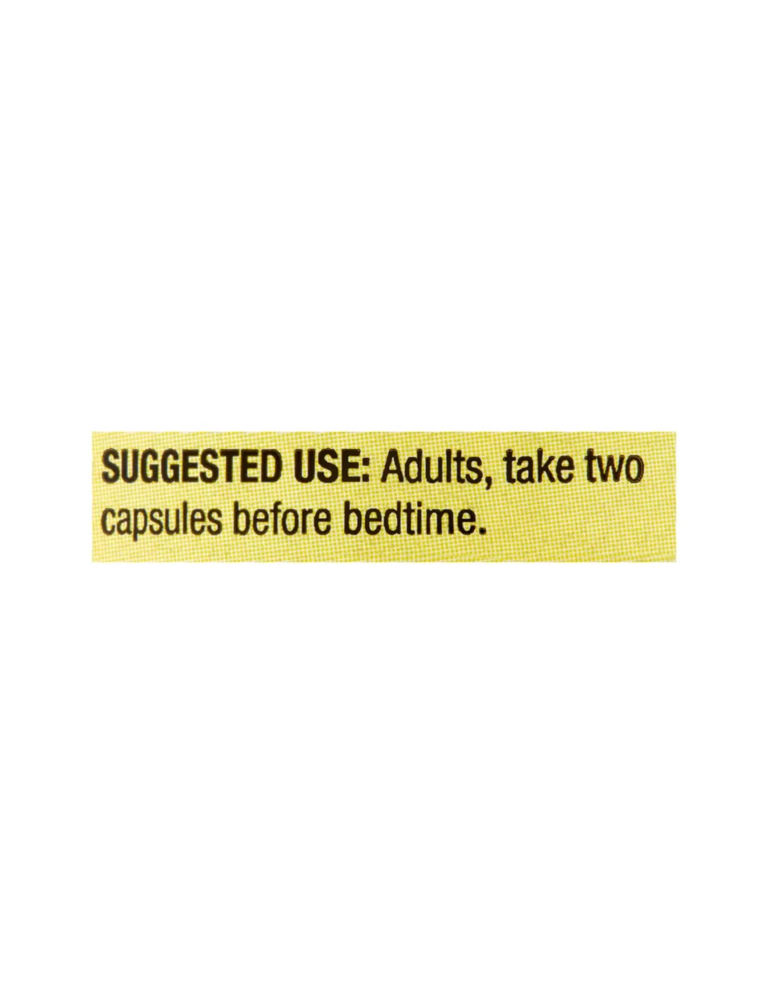 STS Home Spring Valley Valerian Root capsules packaging back with ingredient listing