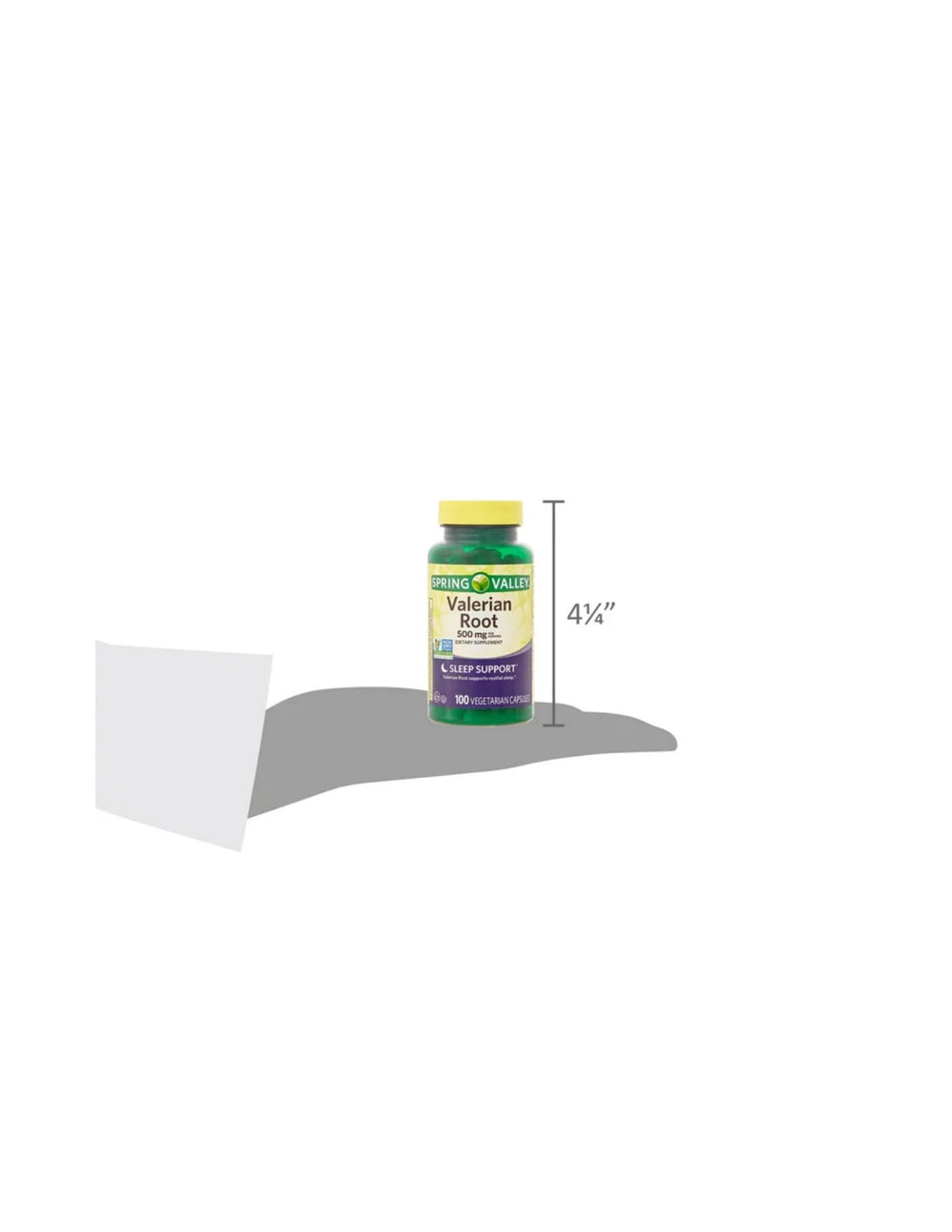 STS Home Spring Valley Valerian Root capsules packaging front highlighting non-GMO and gluten-free
