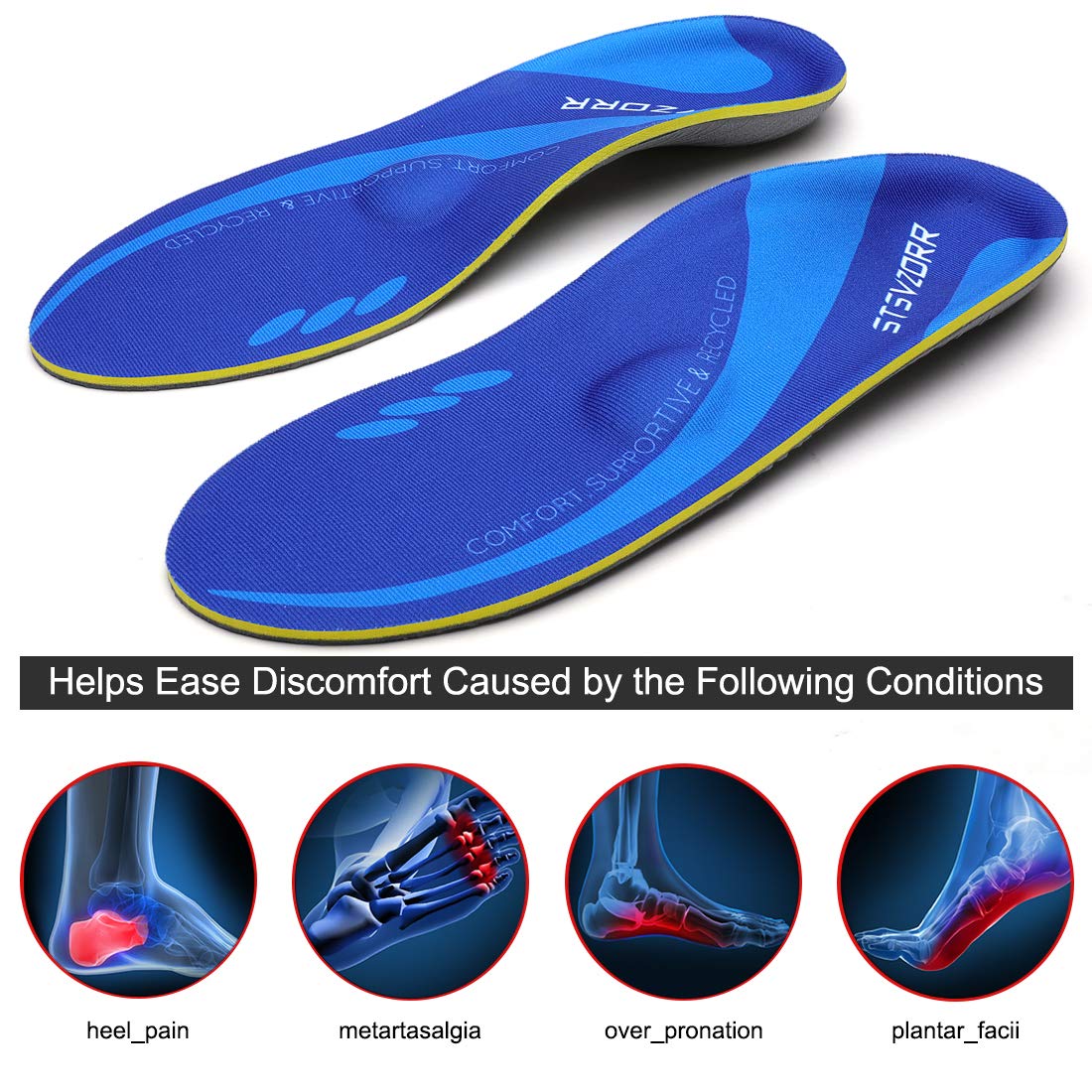 STSVZORR arch-massage-cushion delivers a gentle underfoot massage to reduce fatigue