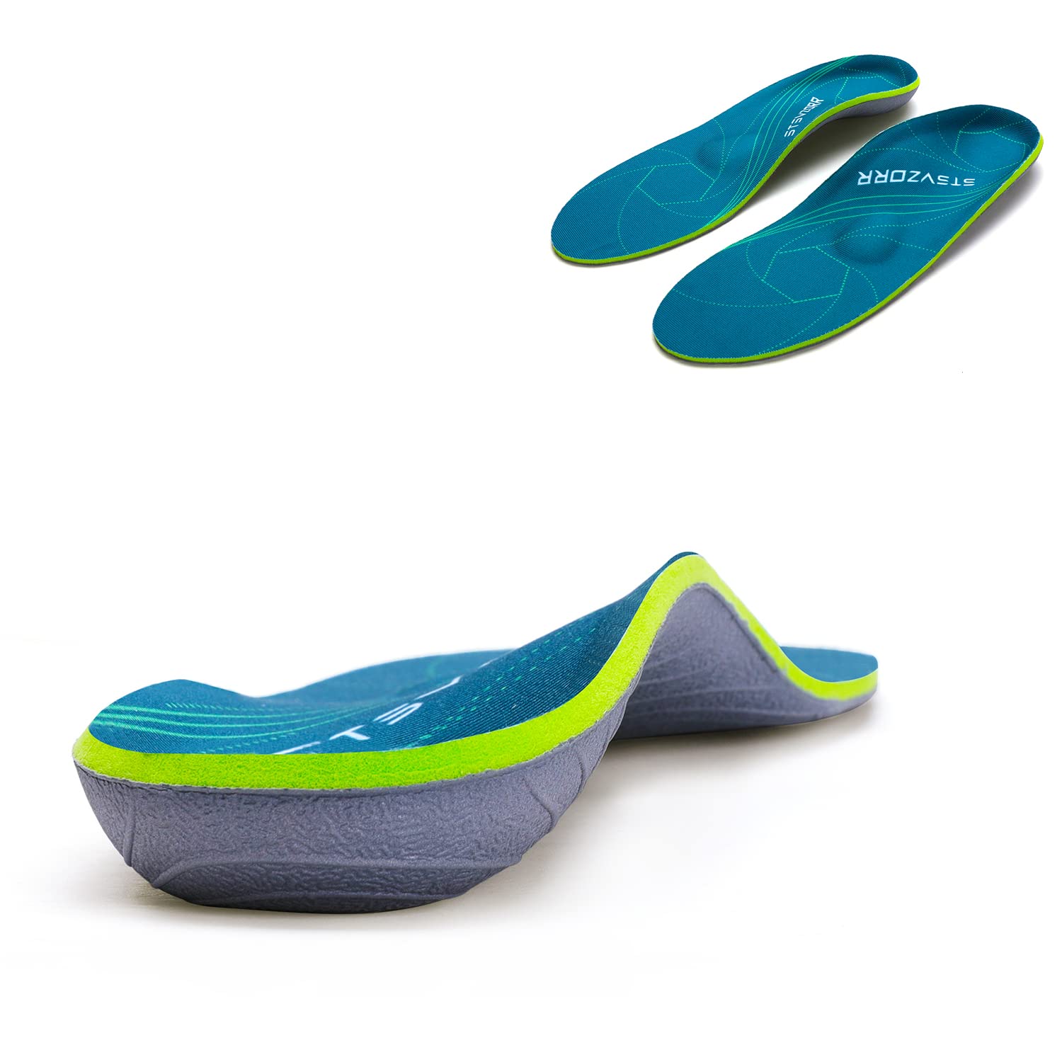 STSVZORR full-length orthopedic insole arch support for stable feet and comfortable steps.