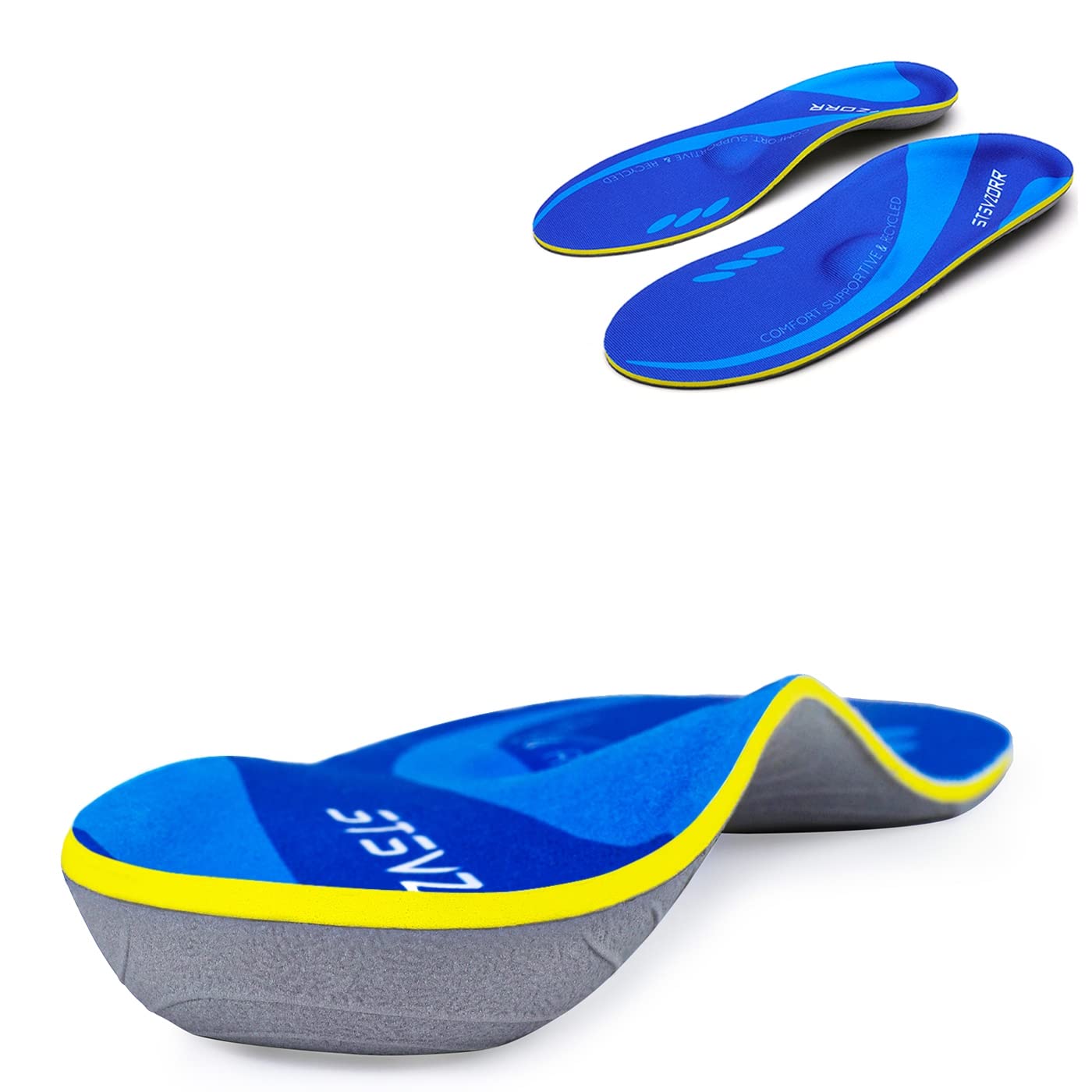 STSVZORR high-arch insole overview for all-day comfort and support.