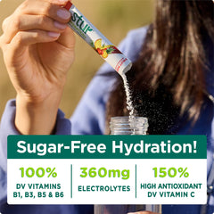 Stur hydration powder pack shows Fruit Punch mix for portable hydration
