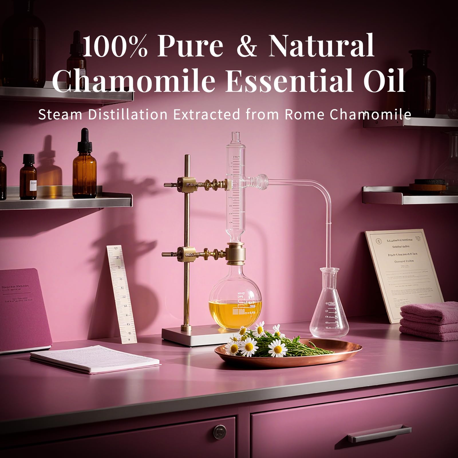 SU JUABA Chamomile essential oil for candle making provides long-lasting aroma