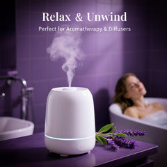 Clary Sage oil drops in diffuser setup from SU JUABA