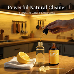 SU JUABA Lemon Essential Oil dropper enables precise dosing.