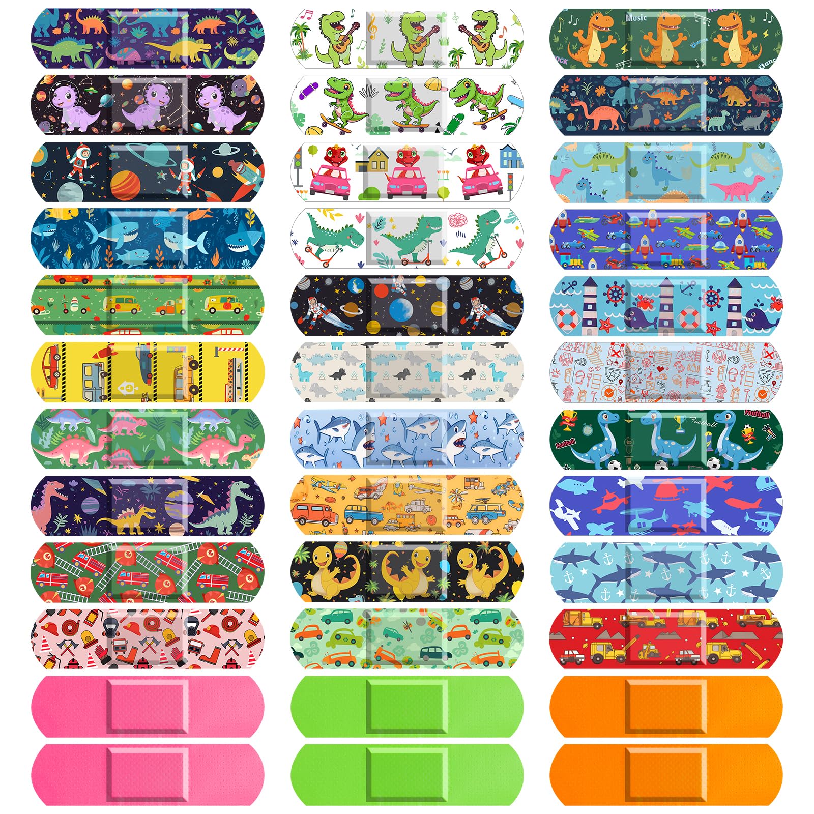 Sublaga 300pcs bandages pack for quick, kid-friendly wound care on the go