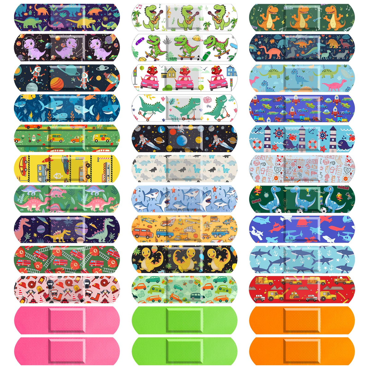Sublaga 300pcs bandages pack for quick, kid-friendly wound care on the go