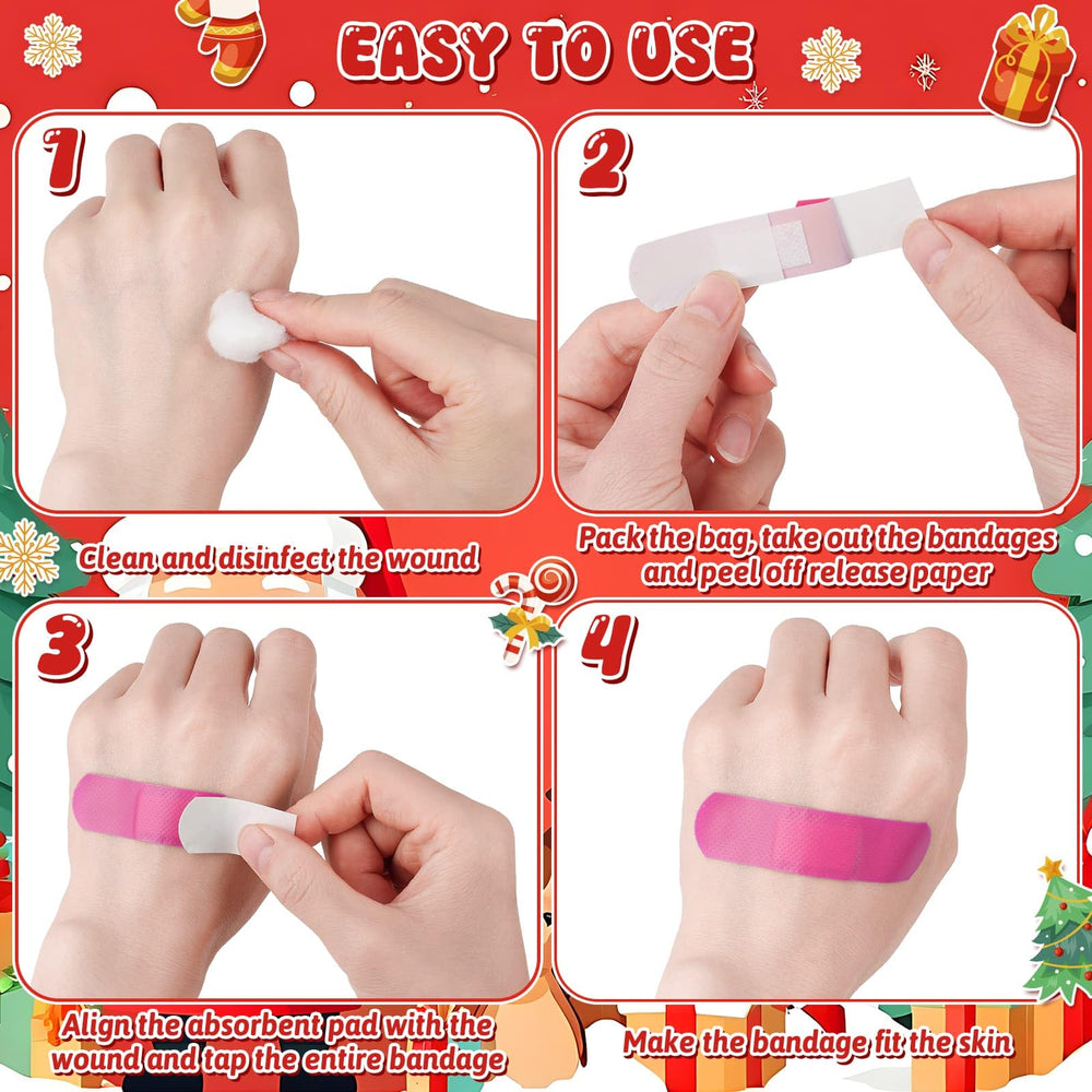 Sublaga Christmas bandages in compact packaging easy to carry in bags