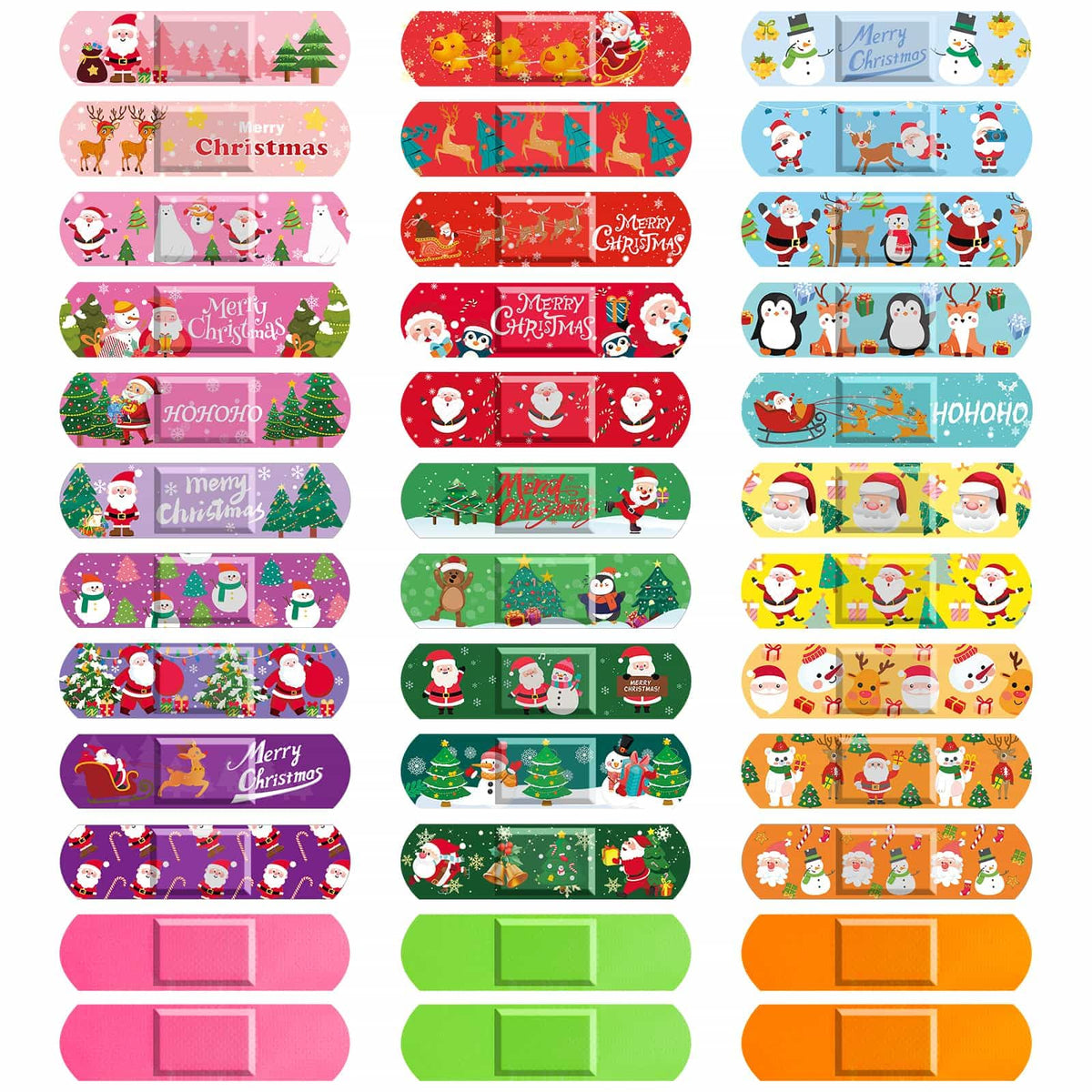 Sublaga Christmas bandages Santa Claus design protect small cuts.