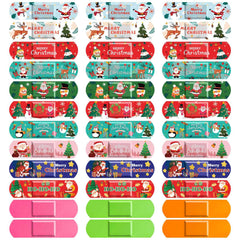 Sublaga Christmas bandages with Santa pattern, gentle protection for kids during playtime