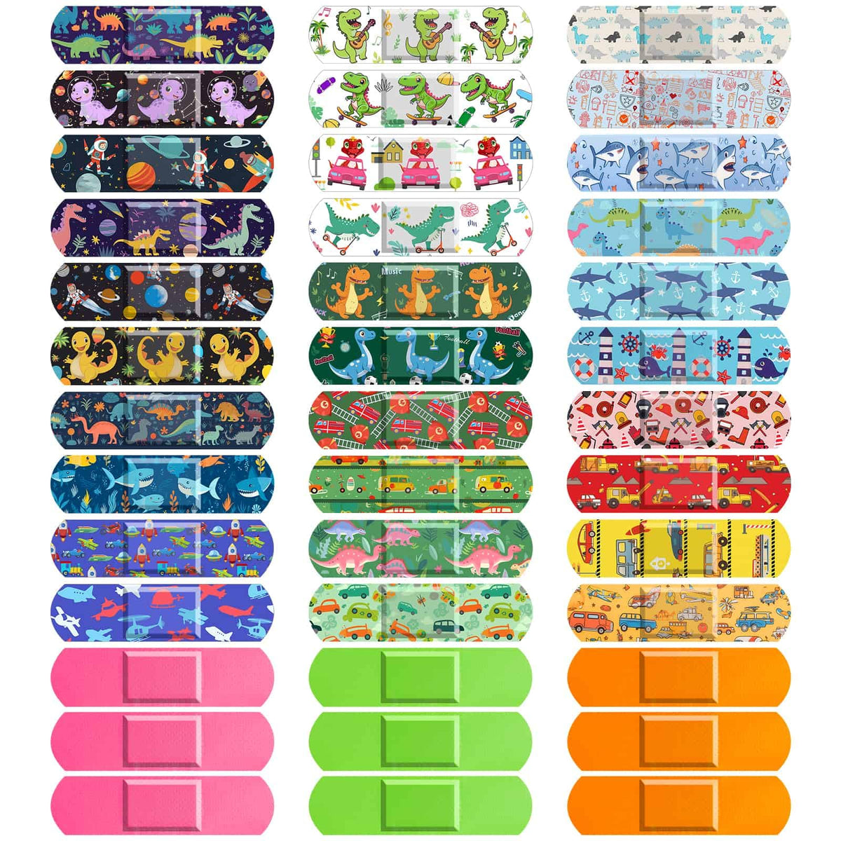 Sublaga sharks bandages, colorful and waterproof for active kids
