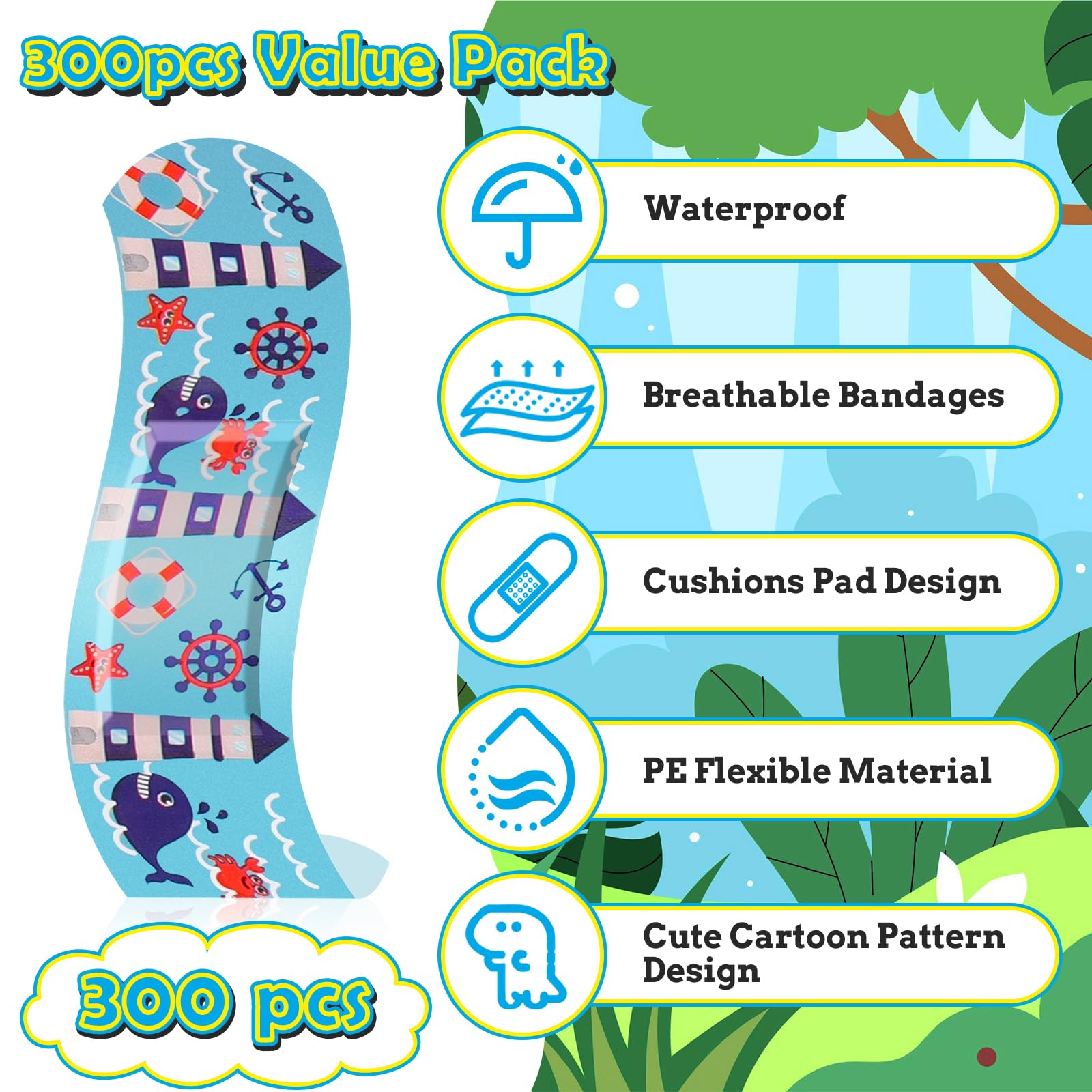 Sublaga waterproof breathable fabric bandage providing flexible protection