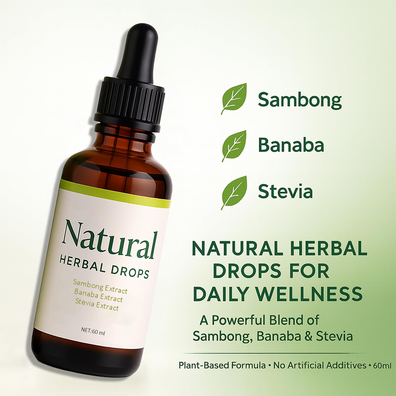 SUBMETIC Dok Natural Drops being poured into water for easy absorption.