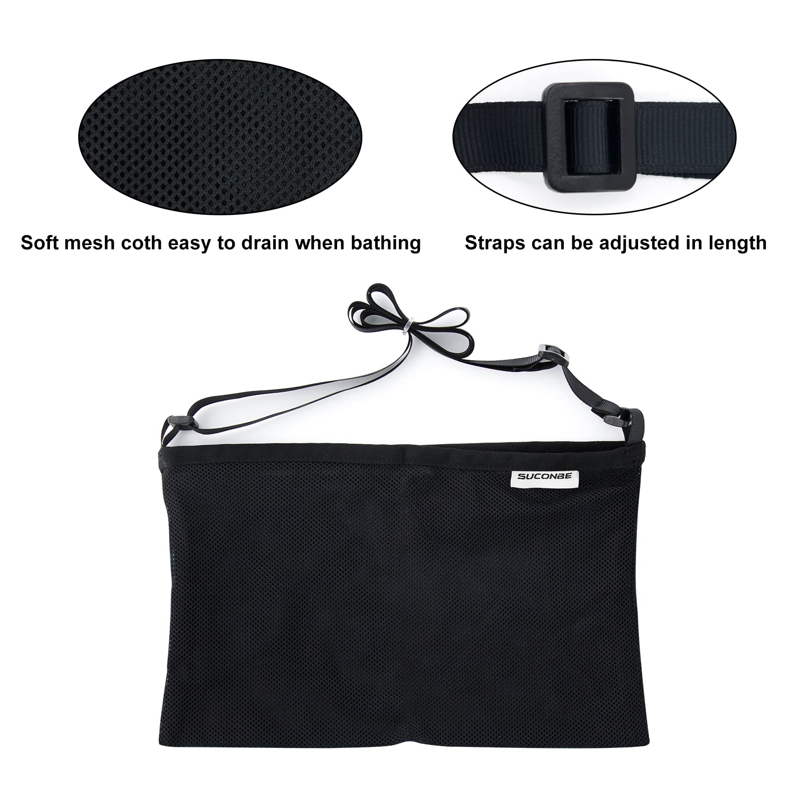 Dual-pocket design of Suconbe drain holder for two bottles during recovery