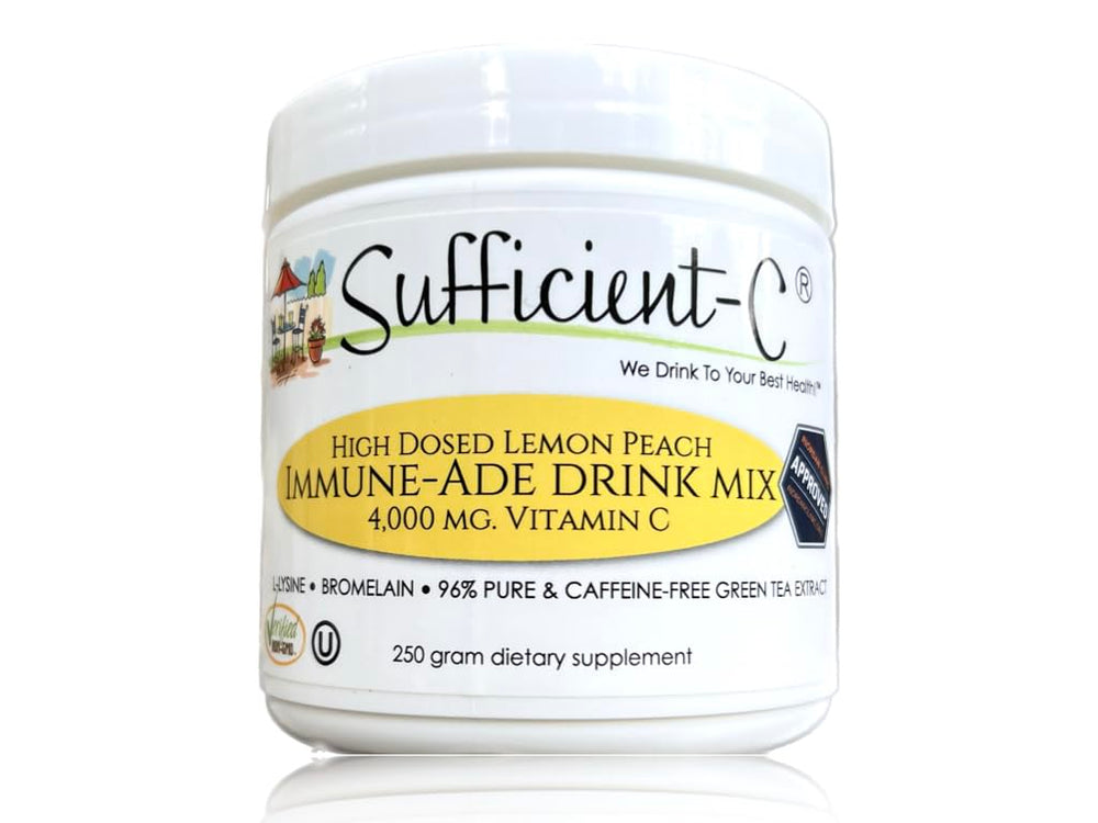 Sufficient-C travel-dorm-office-ready jar with included scoop.