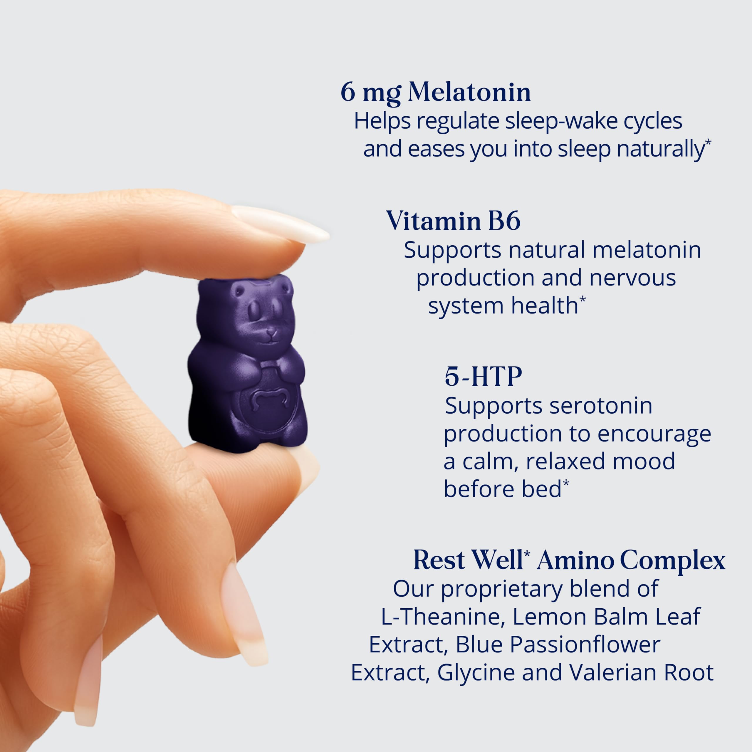 SugarBearPro Sleep Gummy bottle-label highlighting extra strength melatonin