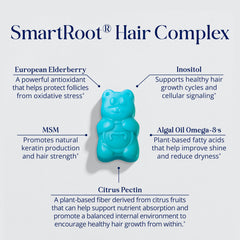 SugarBearHair vitamin gummy label detail emphasizes key ingredients.