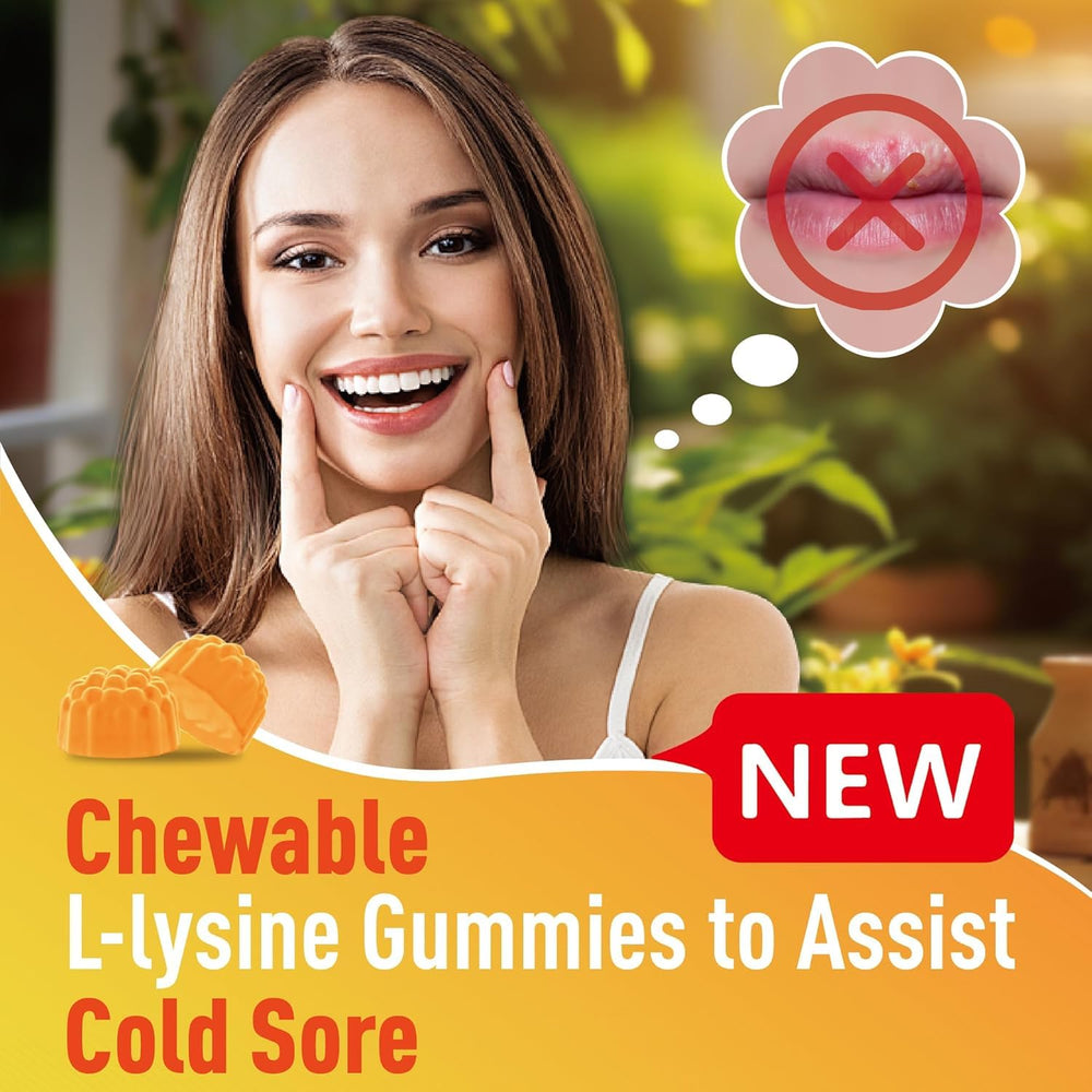 SUGAWITA L-Lysine Gummies suitable for both kids and adults.