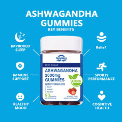 Suiyilary Ashwagandha Gummies two-pack packaging on display.