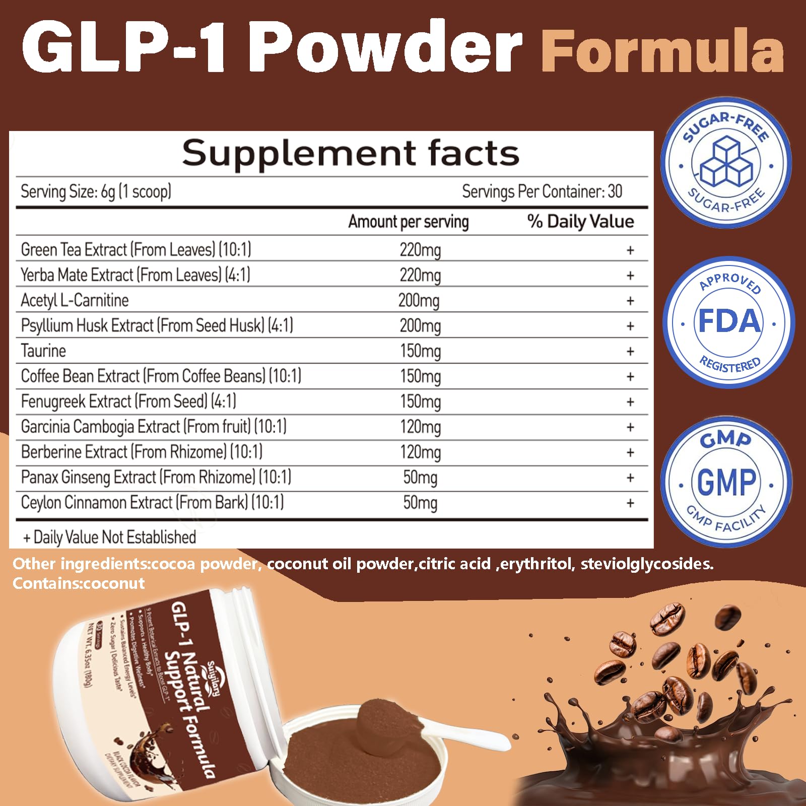GMP-certified packaging signifying purity and vegan, gluten-free formulation.