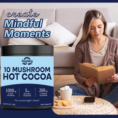 Suiyilary sugar-free cocoa powder ready for a nighttime drink.