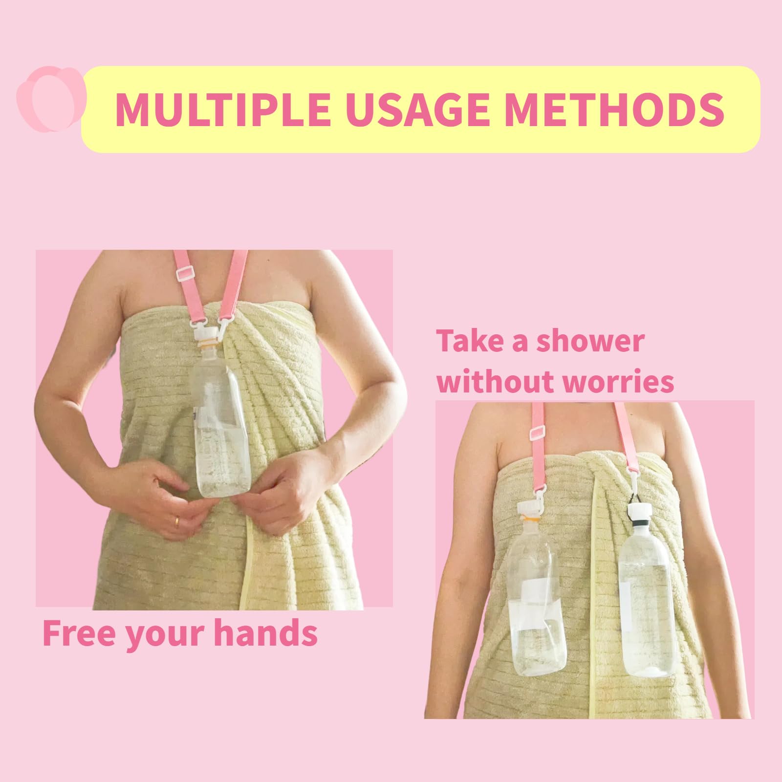 Sulieschen drain holder with adjustable length fits comfort needs after breast surgery.