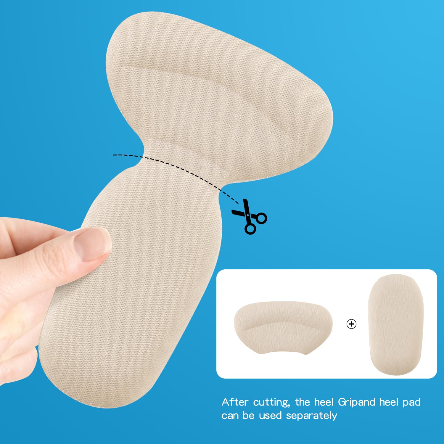 SUMBLIME ajuste seguro de talón en botas y zapatos con adhesivo confiable.