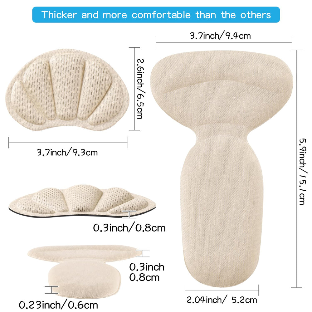 SUMBLIME almohadillas de talón adhesivas para uso práctico en diversos zapatos.