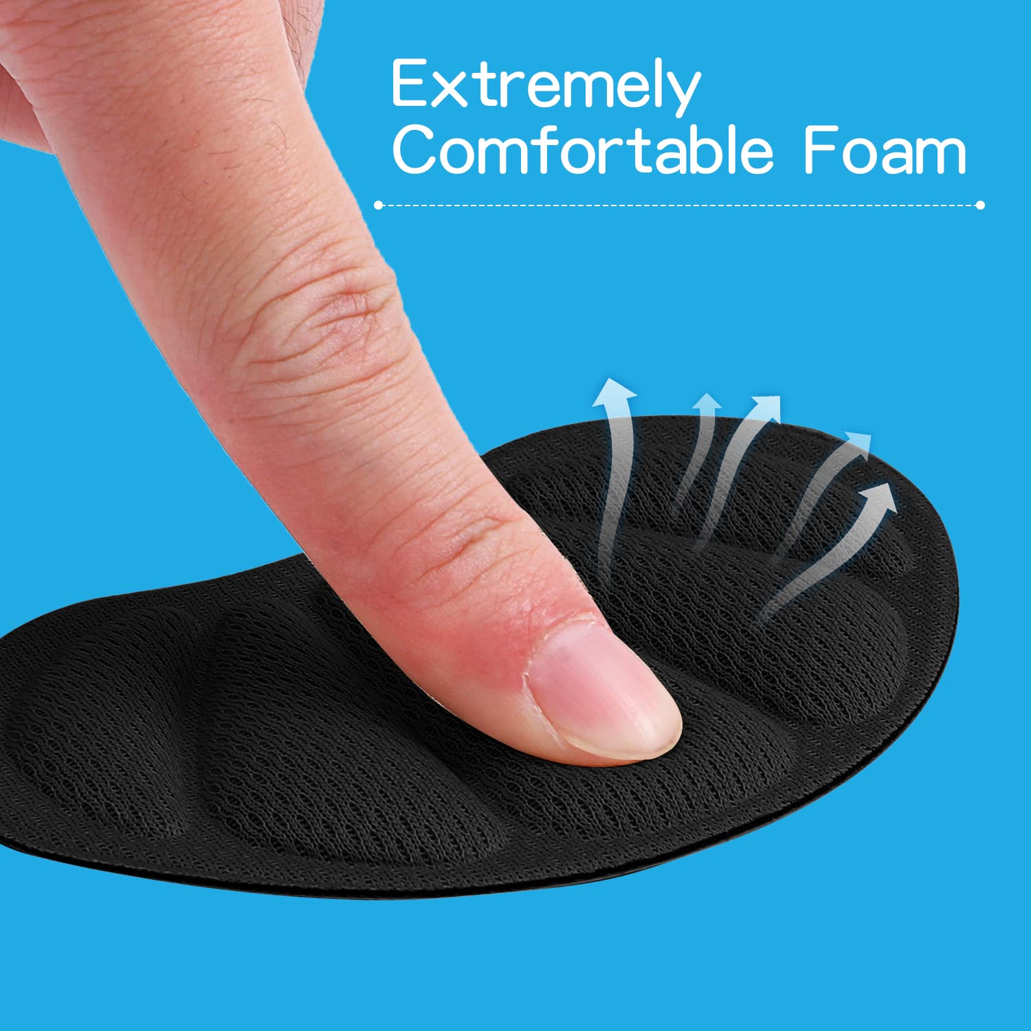 SUMBLIME breathable foam material wicks sweat for comfortable wear.