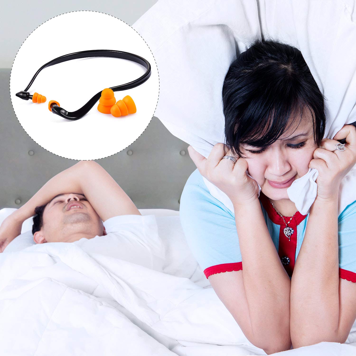 Sumind banded ear plugs suited for work and busy environments.