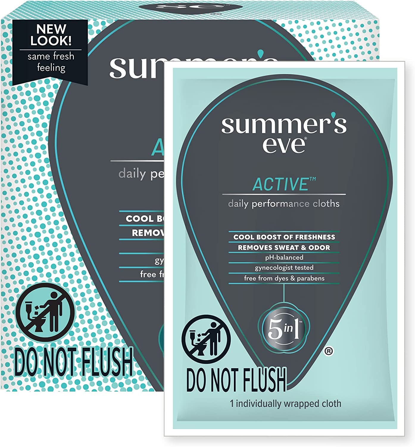 Summer's Eve Active Daily Performance Wipes after exercise for refreshing cleanse