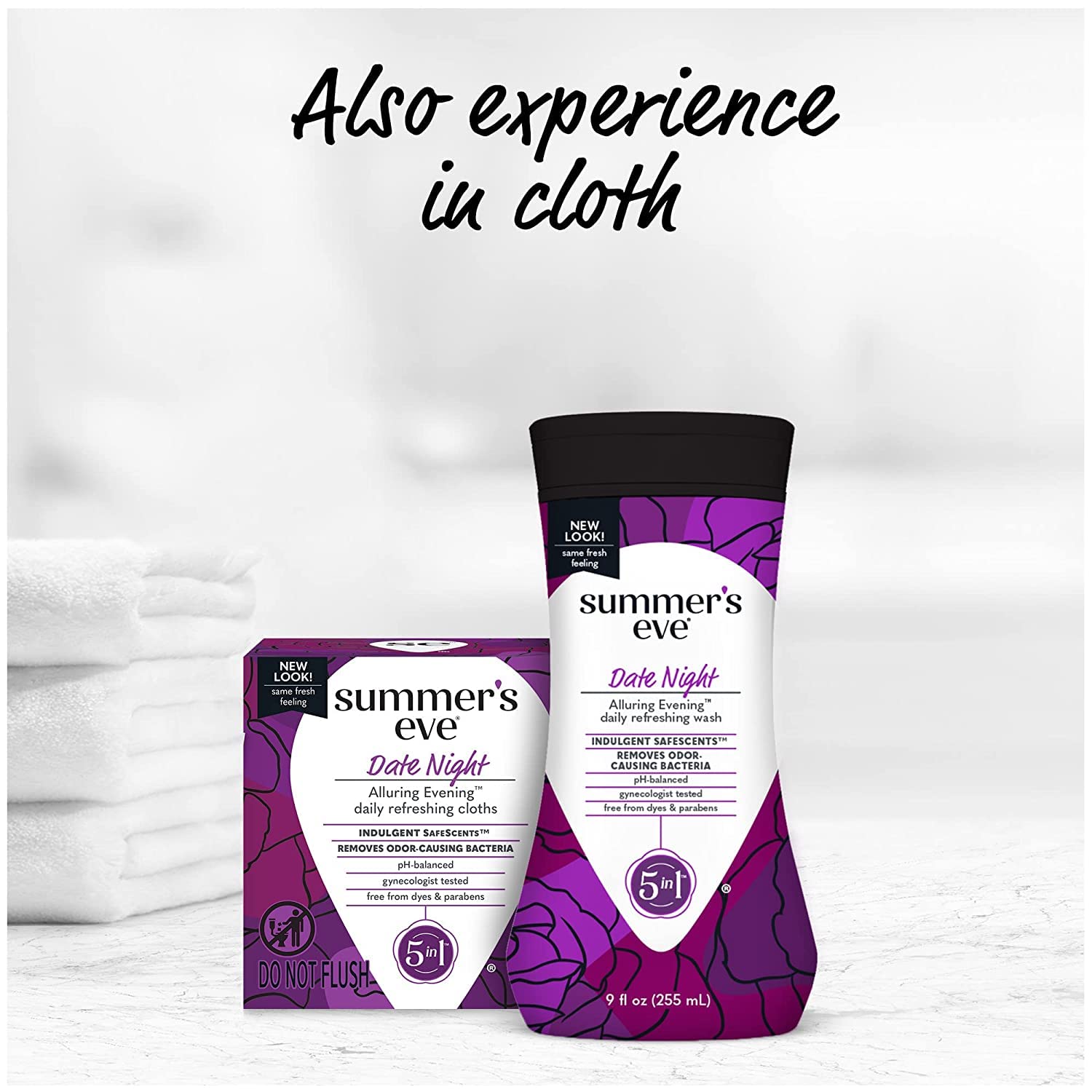 Summer's Eve Date Night cleansing cloths are gynecologist-tested and gentle for daily use.