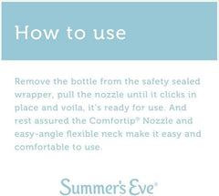 Summer's Eve Douche easy-angle neck aids precise application