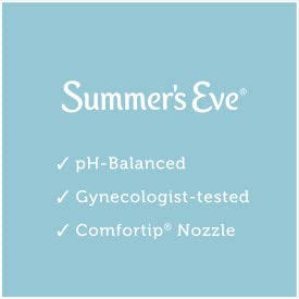 Summer's Eve Douche X-Cleansing Twin bottle back highlights gynecologist-tested, cruelty-free care.