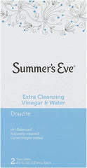 Summer's Eve Douche X-Cleansing Twin boxed kit for easy, gentle cleansing.