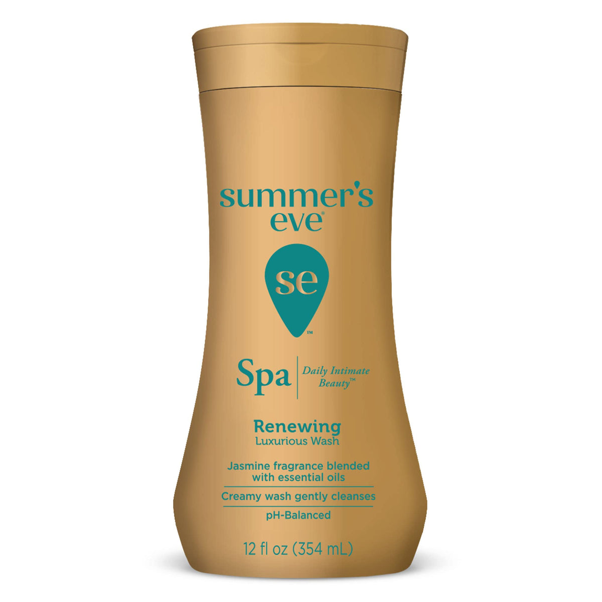 Summer's Eve Spa Renewing Jasmine wash bottle for gentle daily cleansing