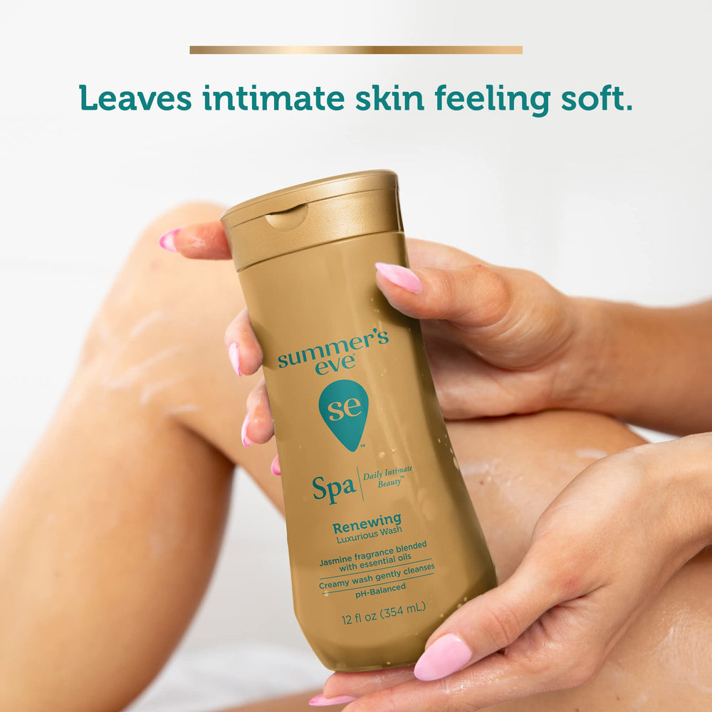 Summer's Eve Spa Renewing Jasmine wash on sensitive skin, gynecologist-tested