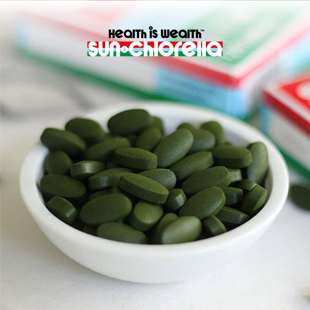 Sun Chlorella daily use scene promotes vitality and well-being.