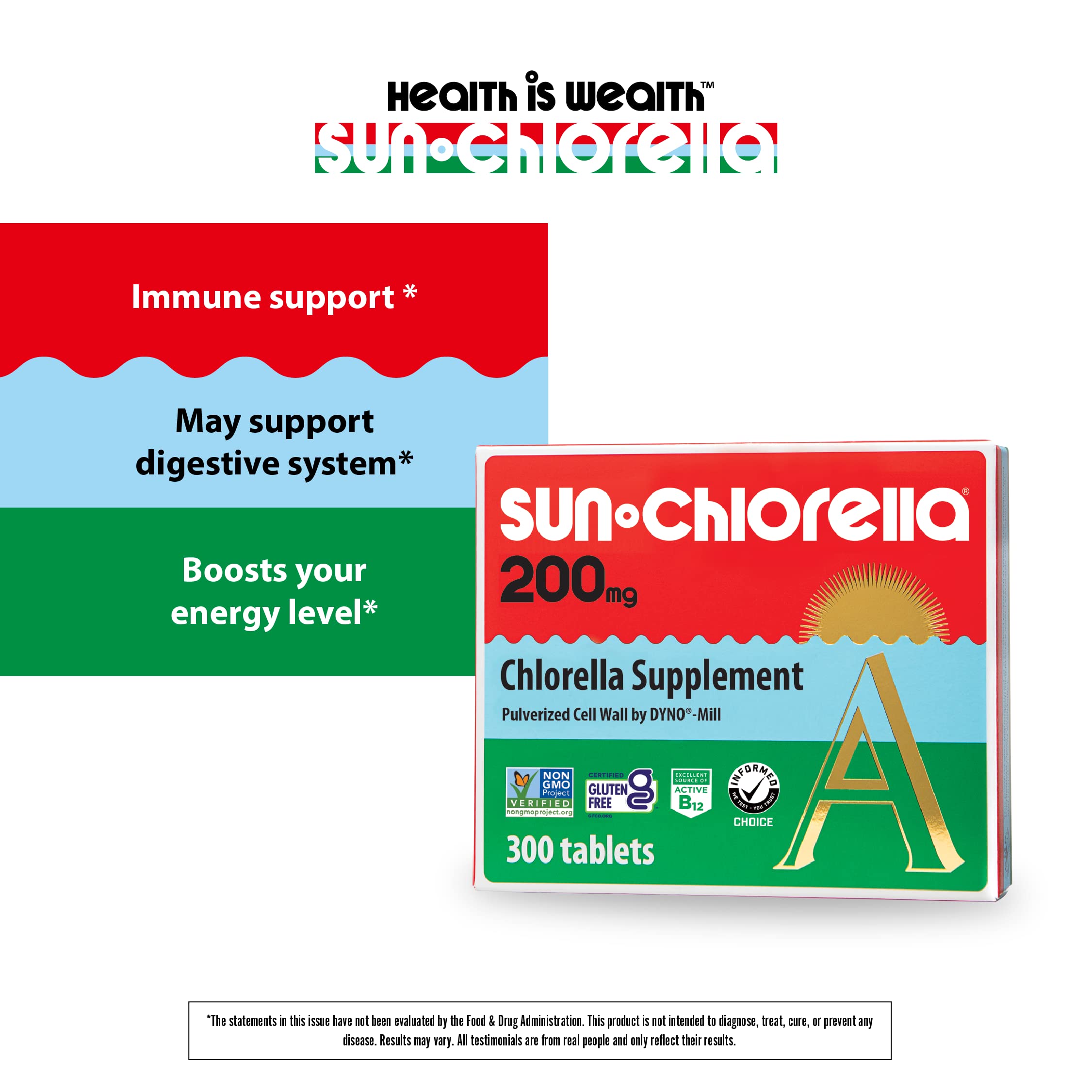 Sun Chlorella CGF activation illustration for cellular support.