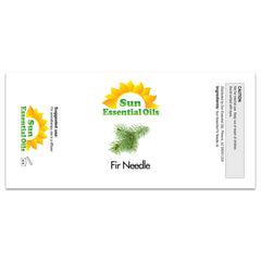 Sun Essential Oils fir needle oil in a diffuser scene promoting calm and focus.