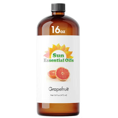 Sun Essential Oils Grapefruit essential oil 16oz bottle for diffuser aromatherapy.