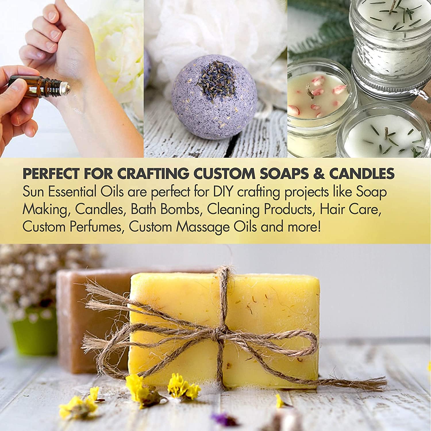 Sun Essential Oils Myrrh ideal for candles, soaps, and DIY crafts.