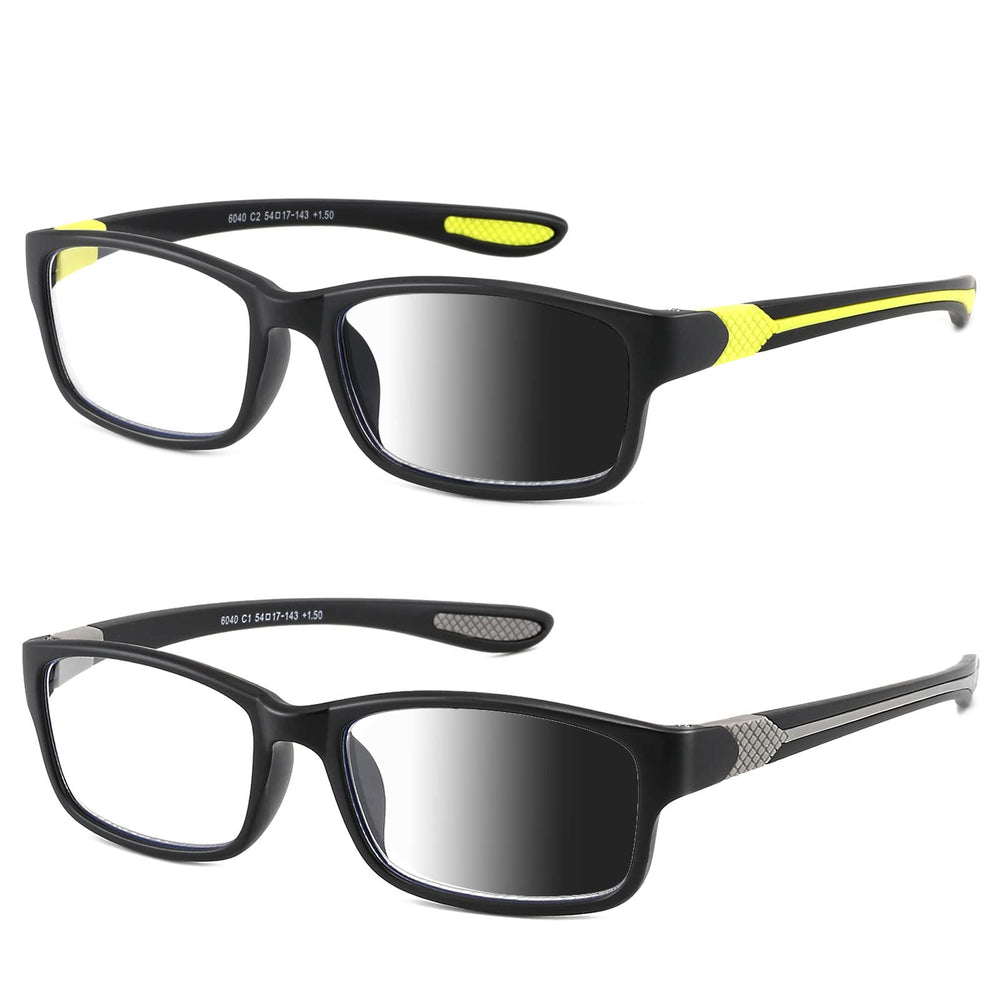 SUNAMOY wide reading glasses with blue light blocking lenses for daytime screen use