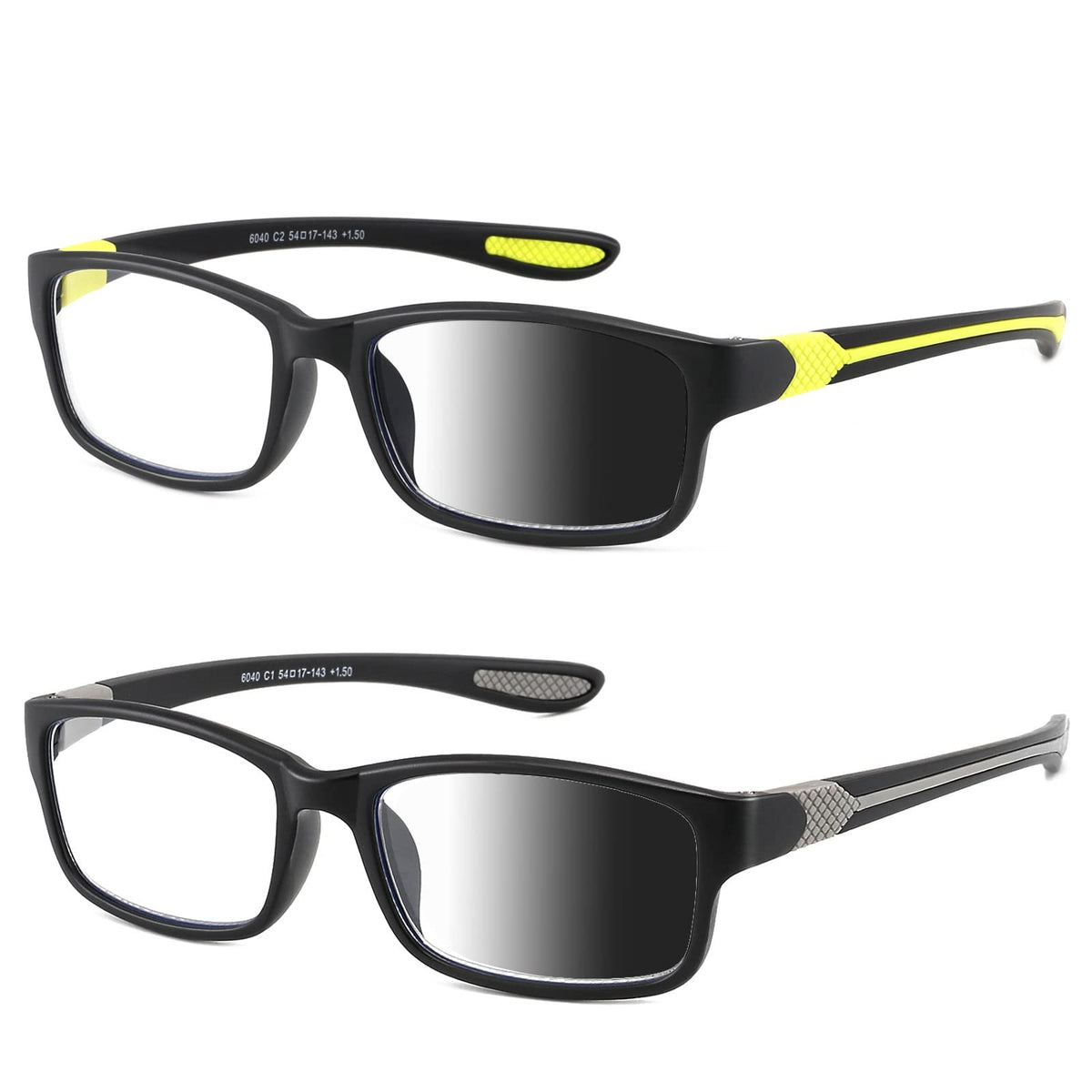 SUNAMOY wide reading glasses with blue light blocking lenses for daytime screen use