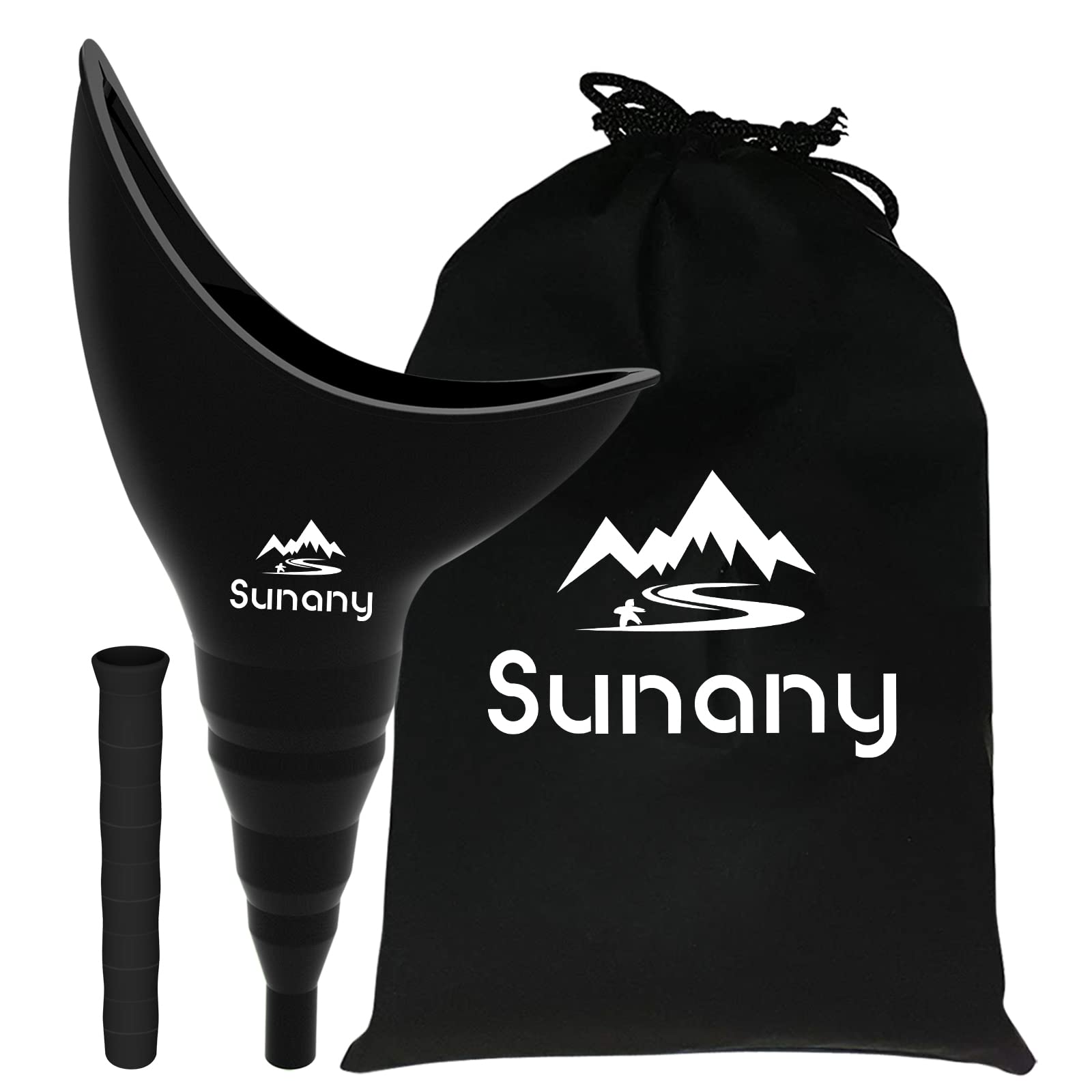 Sunany foldable silicone female urinal for discreet indoor use and easy travel.