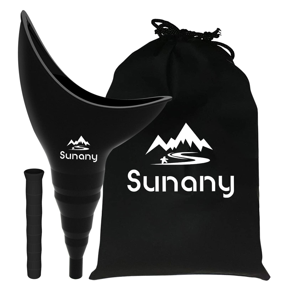 Sunany foldable silicone female urinal for discreet indoor use and easy travel.
