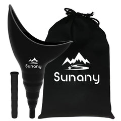 Sunany foldable silicone female urinal for discreet indoor use and easy travel.