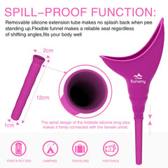 Sunany female urinal folded for travel ultra-portable